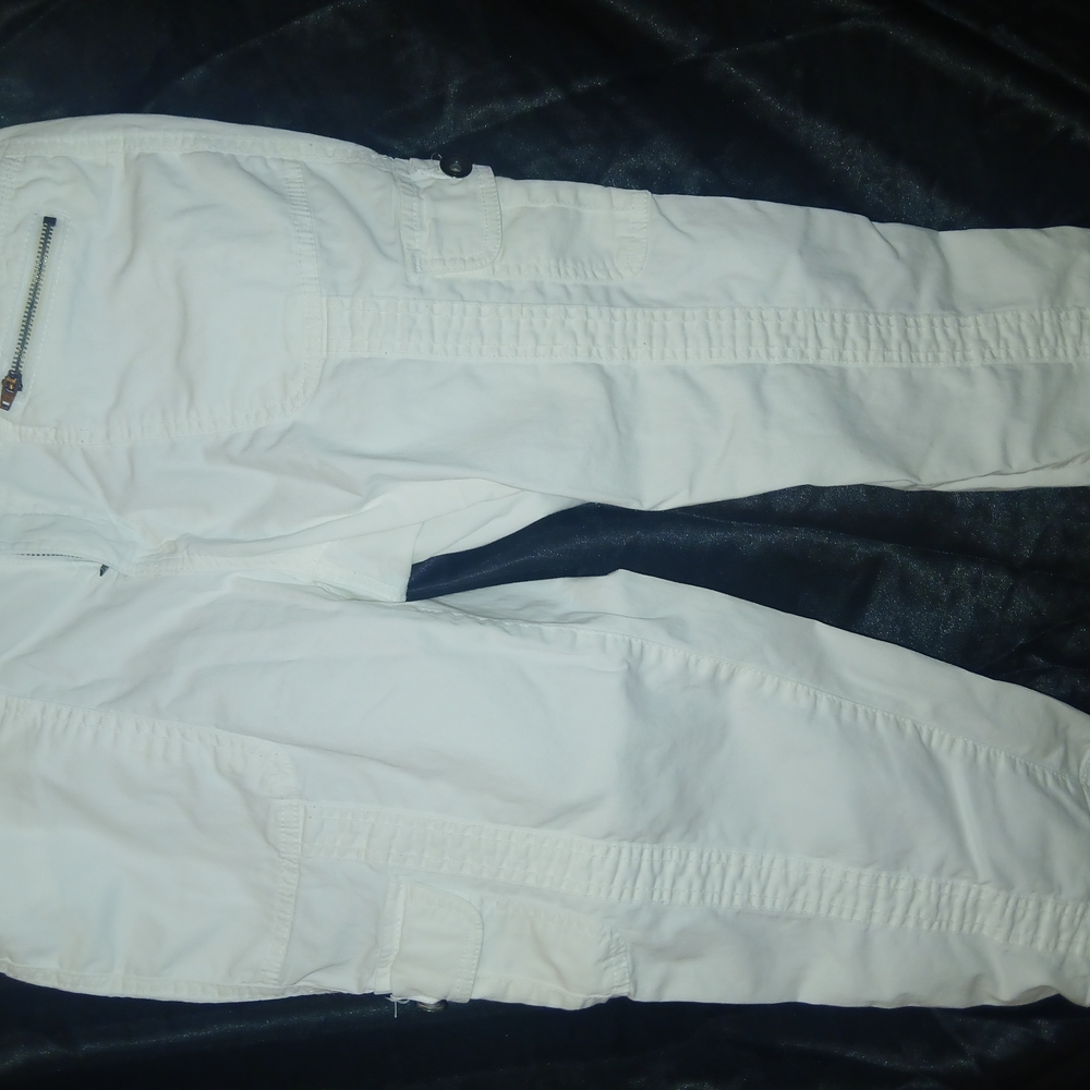 Men's White Cargo Pants